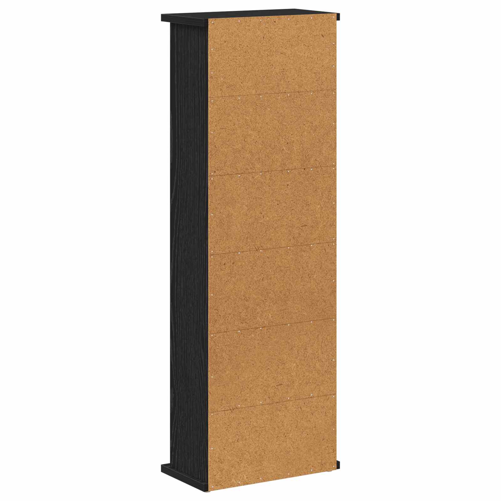 vidaXL Kabinet na płyty CD Czarny dąb 60 x 17 x 92 cm