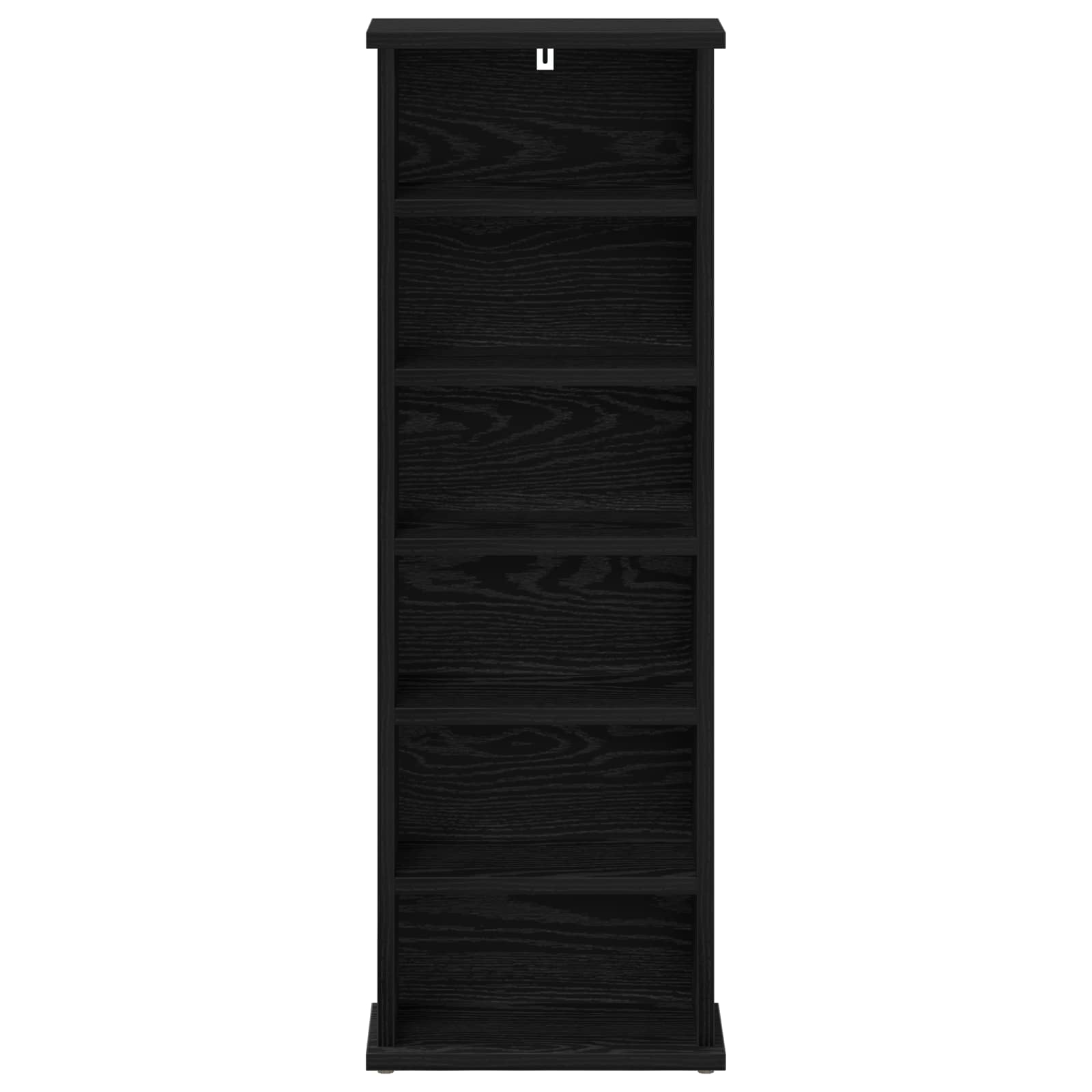 vidaXL Kabinet na płyty CD Czarny dąb 60 x 17 x 92 cm