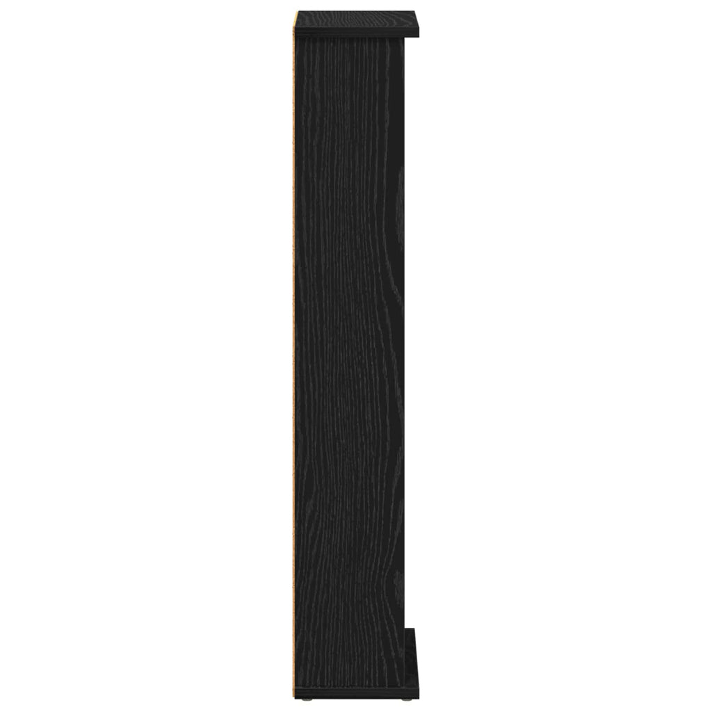 vidaXL Kabinet na płyty CD Czarny dąb 60 x 17 x 92 cm