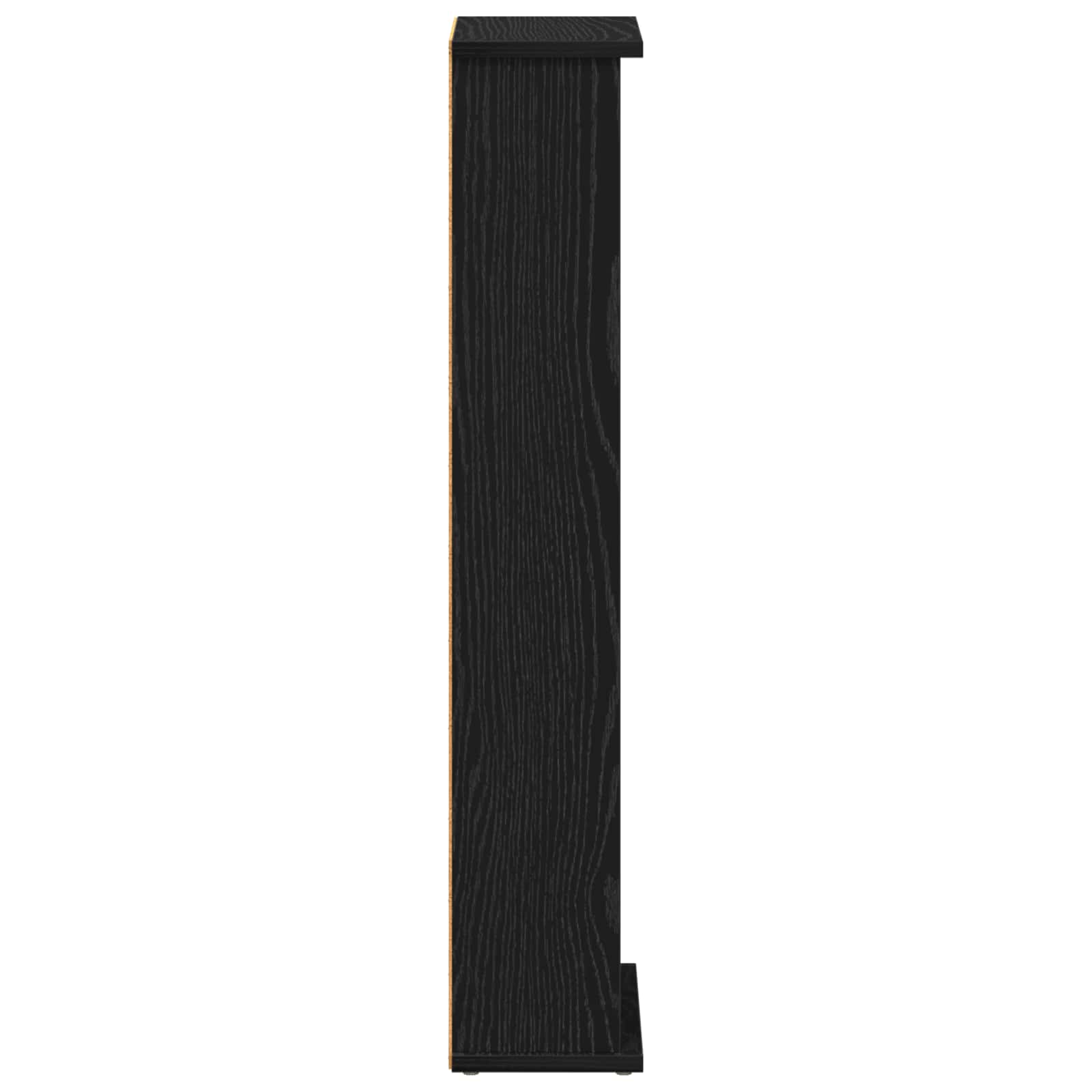 vidaXL Kabinet na płyty CD Czarny dąb 60 x 17 x 92 cm