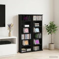 vidaXL Kabinet na płyty CD 2 szt. Czarny dąb 60 x 17 x 92 cm