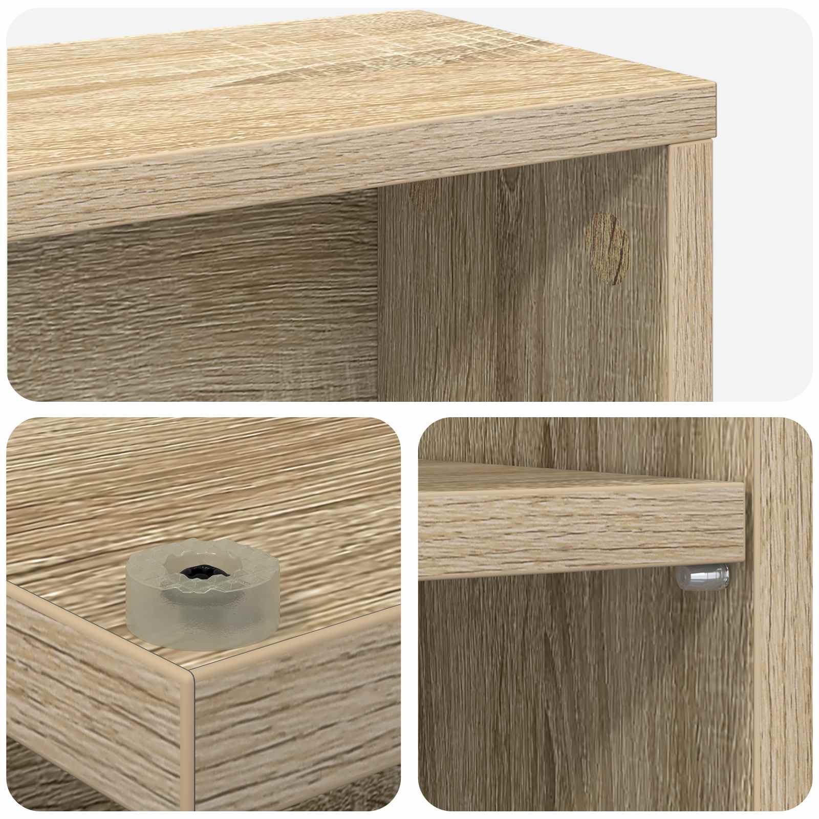 vidaXL Kabinet na płyty CD dąb Sonoma 60 x 17 x 92 cm