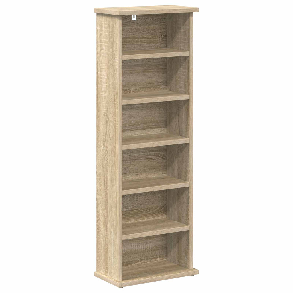 vidaXL Kabinet na płyty CD dąb Sonoma 60 x 17 x 92 cm