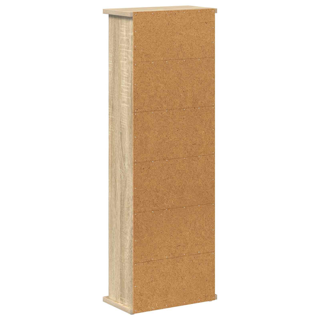 vidaXL Kabinet na płyty CD dąb Sonoma 60 x 17 x 92 cm