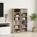 vidaXL Kabinet na płyty CD 2 szt. dąb Sonoma 60 x 17 x 92 cm