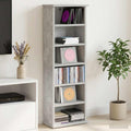 vidaXL Kabinet na płyty CD Betonowy szary 60 x 17 x 92 cm