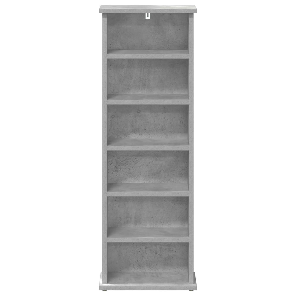 vidaXL Kabinet na płyty CD Betonowy szary 60 x 17 x 92 cm