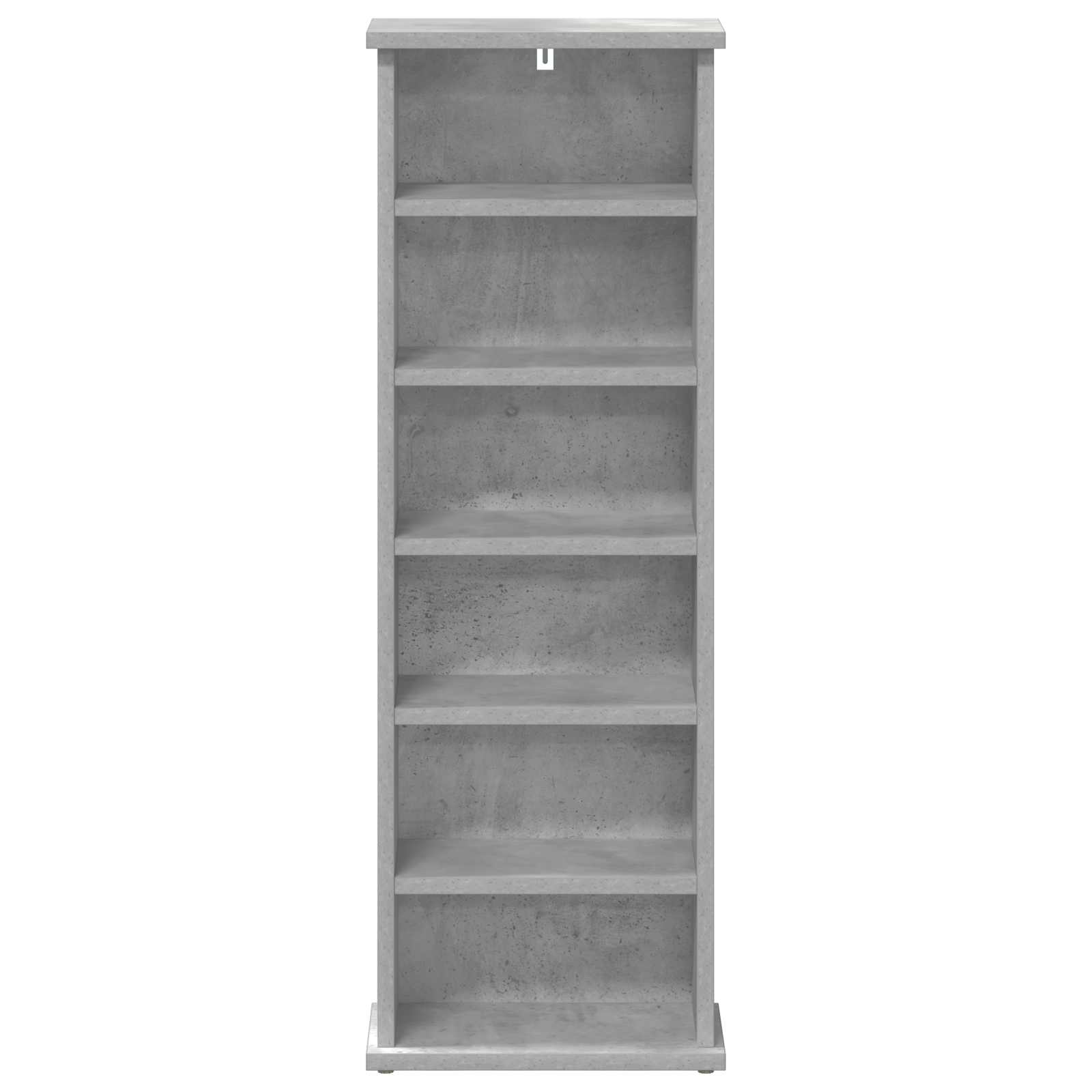 vidaXL Kabinet na płyty CD Betonowy szary 60 x 17 x 92 cm