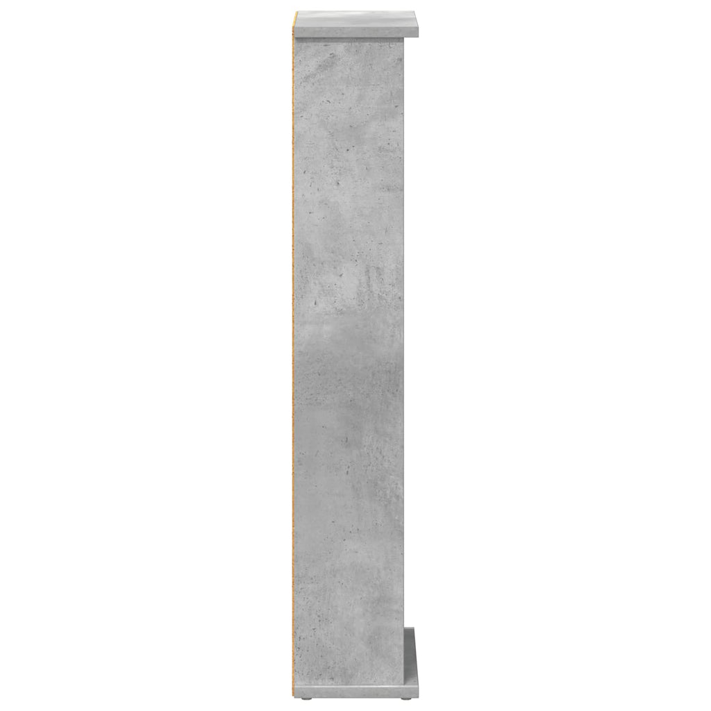 vidaXL Kabinet na płyty CD Betonowy szary 60 x 17 x 92 cm