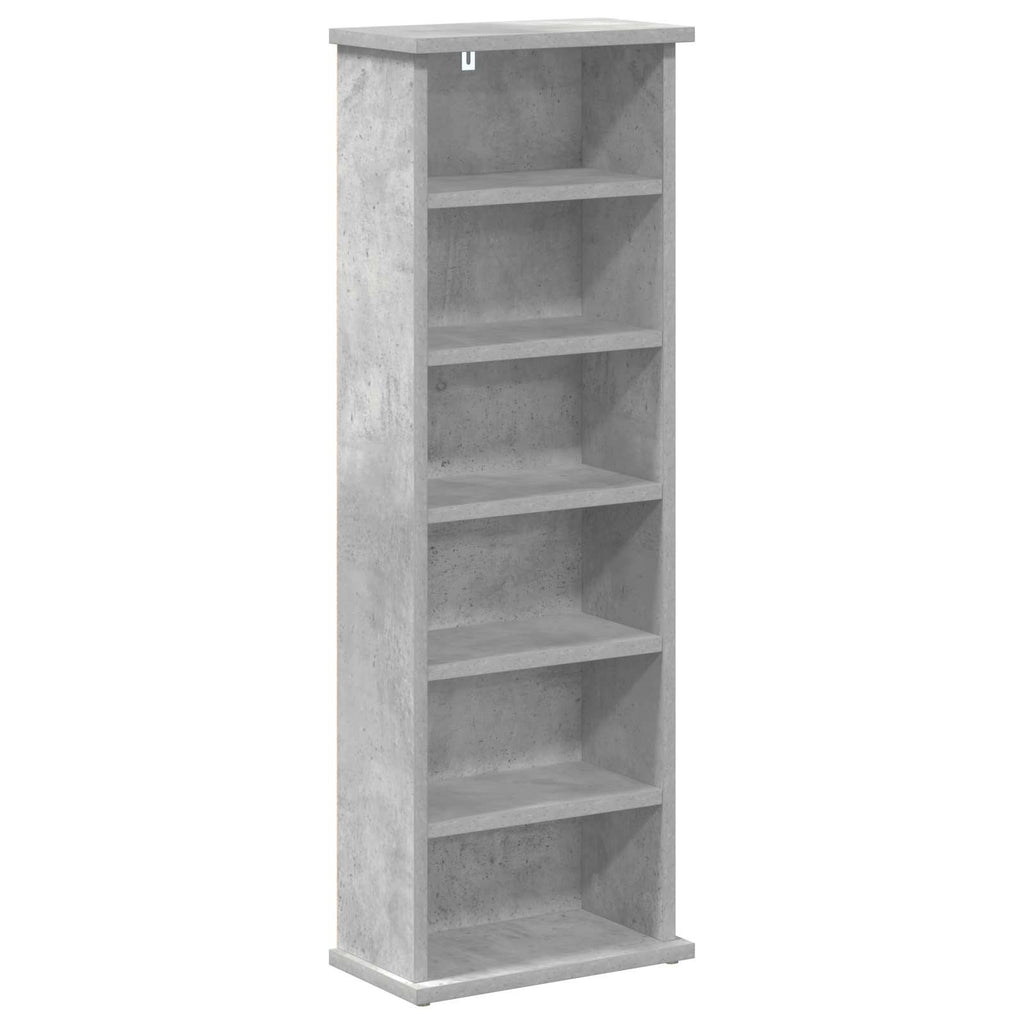 vidaXL Kabinet na płyty CD 2 szt. Betonowy szary 60 x 17 x 92 cm