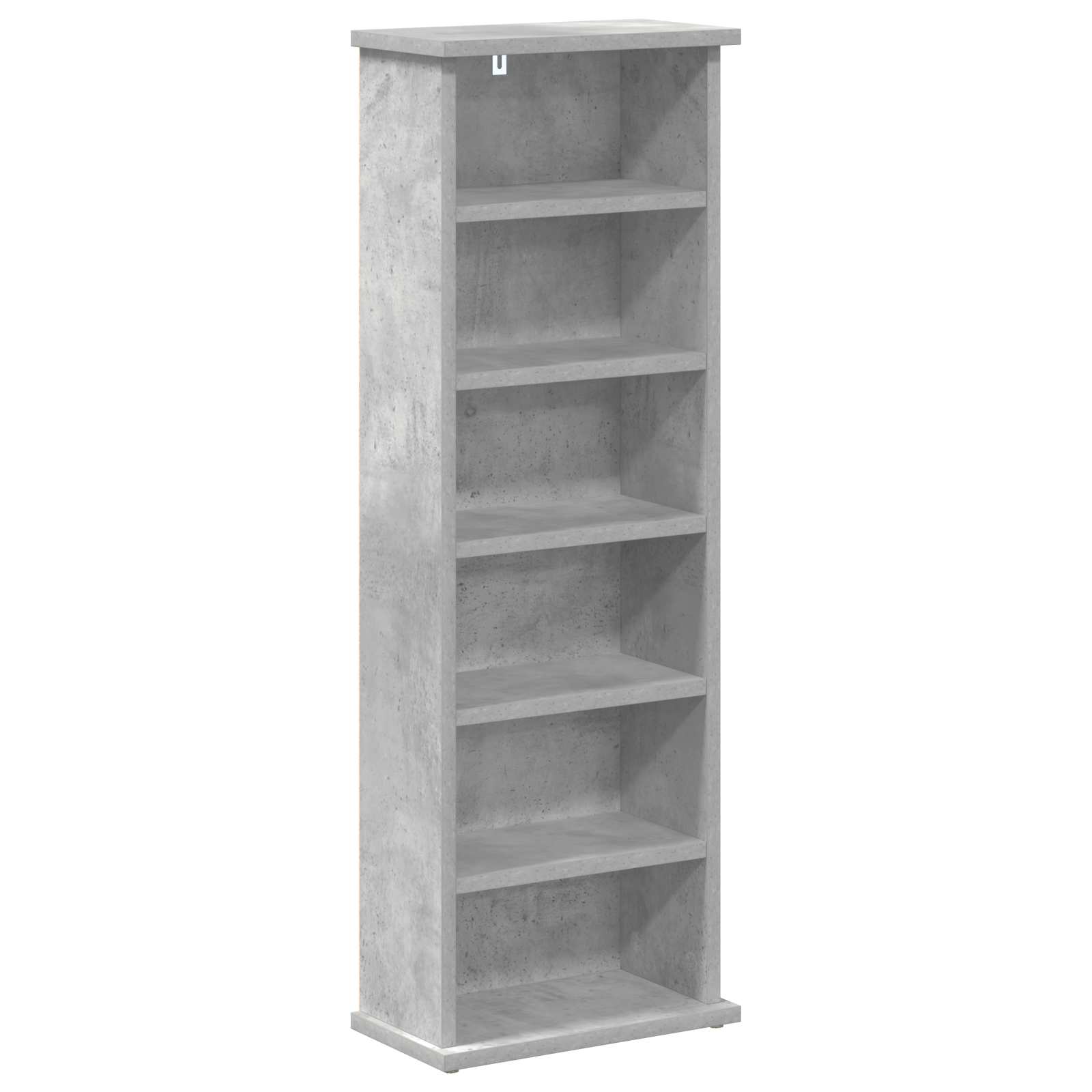 vidaXL Kabinet na płyty CD 2 szt. Betonowy szary 60 x 17 x 92 cm
