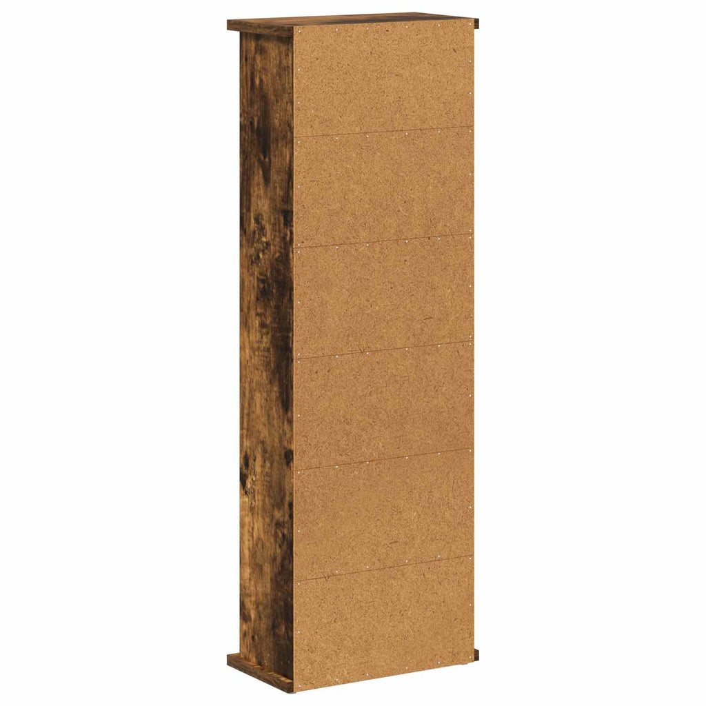 vidaXL Kabinet na płyty CD Dąb wędzony 60 x 17 x 92 cm