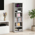 vidaXL Kabinet na płyty CD Szary Sonoma 60 x 17 x 92 cm