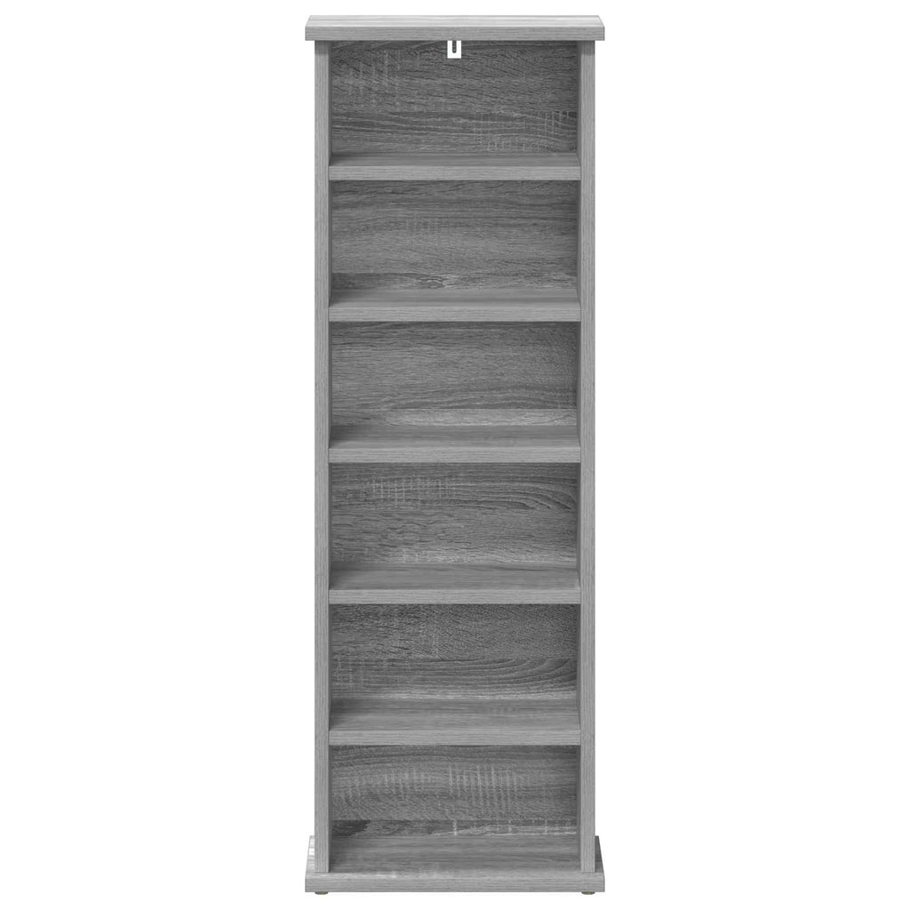 vidaXL Kabinet na płyty CD Szary Sonoma 60 x 17 x 92 cm