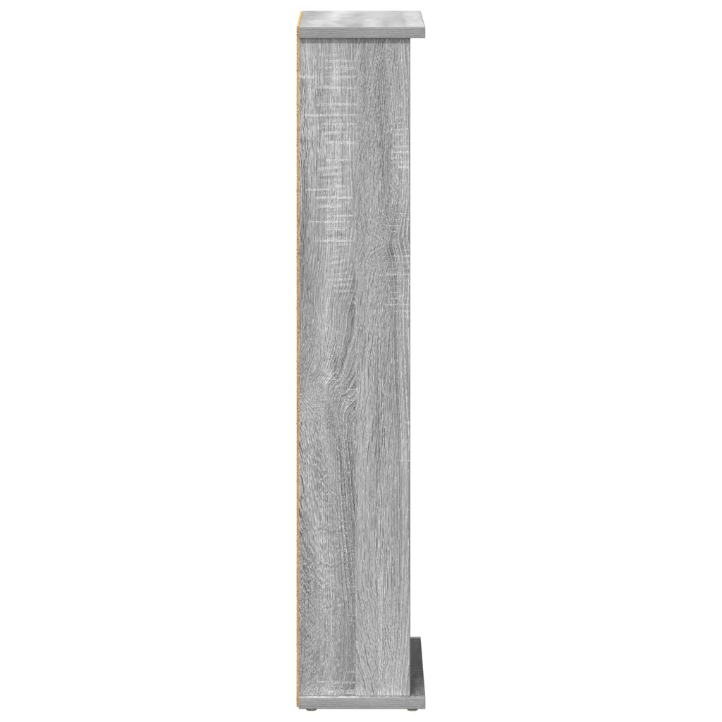 vidaXL Kabinet na płyty CD Szary Sonoma 60 x 17 x 92 cm