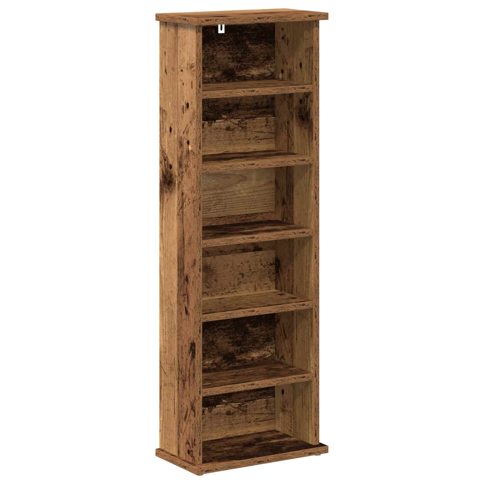 vidaXL Kabinet na płyty CD 2 szt. Stare drewno 60 x 17 x 92 cm
