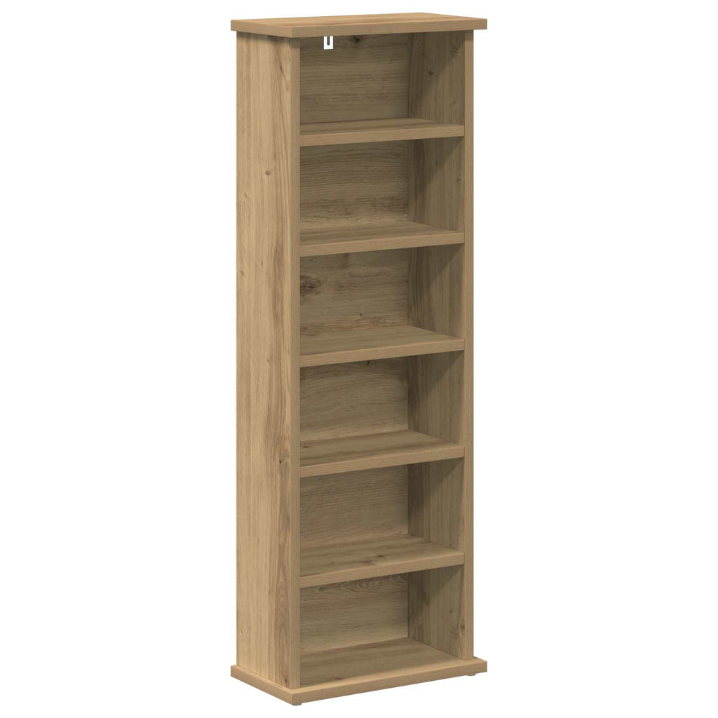 vidaXL Kabinet na płyty CD Dąb artisan 60 x 17 x 92 cm