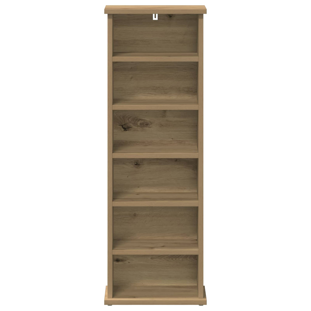 vidaXL Kabinet na płyty CD Dąb artisan 60 x 17 x 92 cm