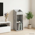 vidaXL Szafka na płyty winylowe Betonowy szary 36 x 36 x 95,5 cm