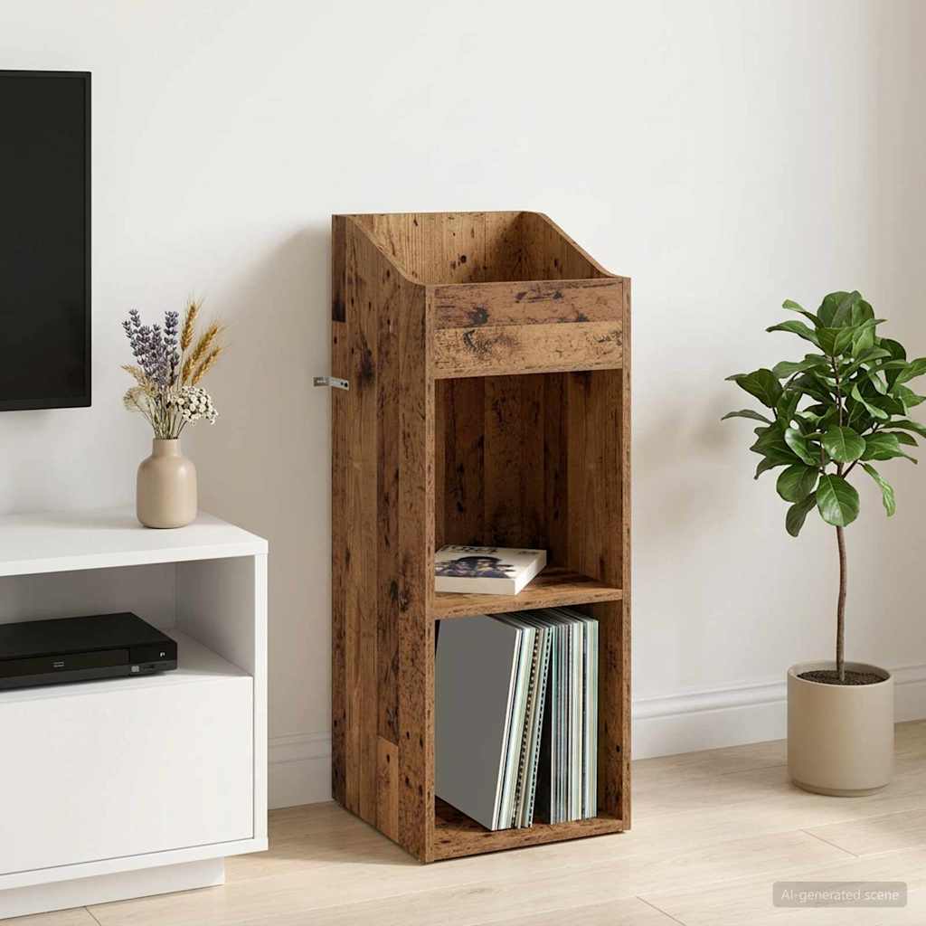 vidaXL Szafka na płyty winylowe Stare drewno 36 x 36 x 95,5 cm