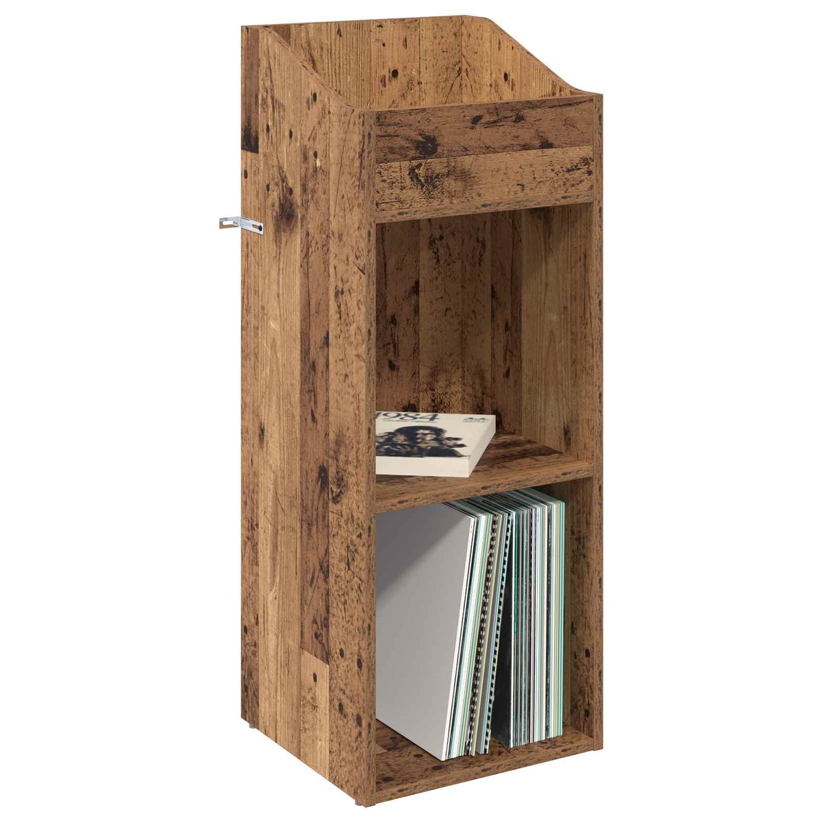 vidaXL Szafka na płyty winylowe Stare drewno 36 x 36 x 95,5 cm