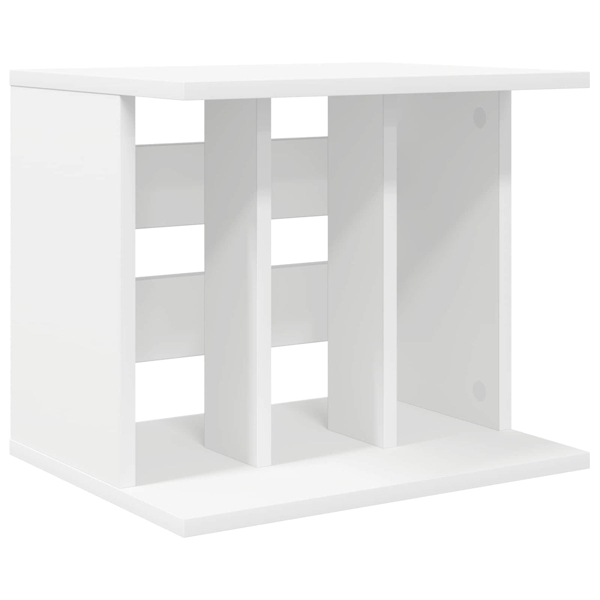 vidaXL Przechowywanie winyli Biały 42 x 33 x 36 cm Drewno inżynieryjne
