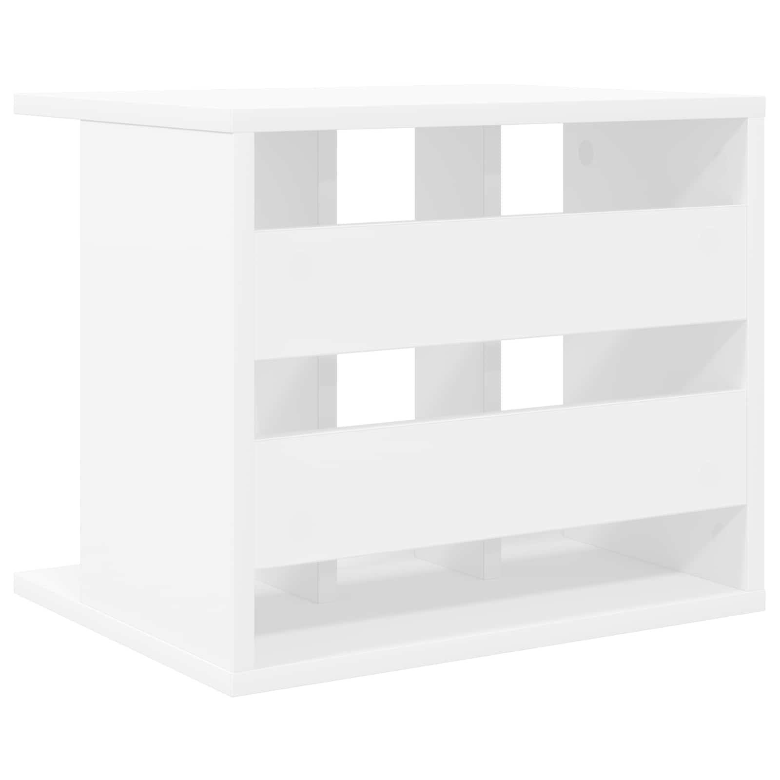 vidaXL Przechowywanie winyli Biały 42 x 33 x 36 cm Drewno inżynieryjne