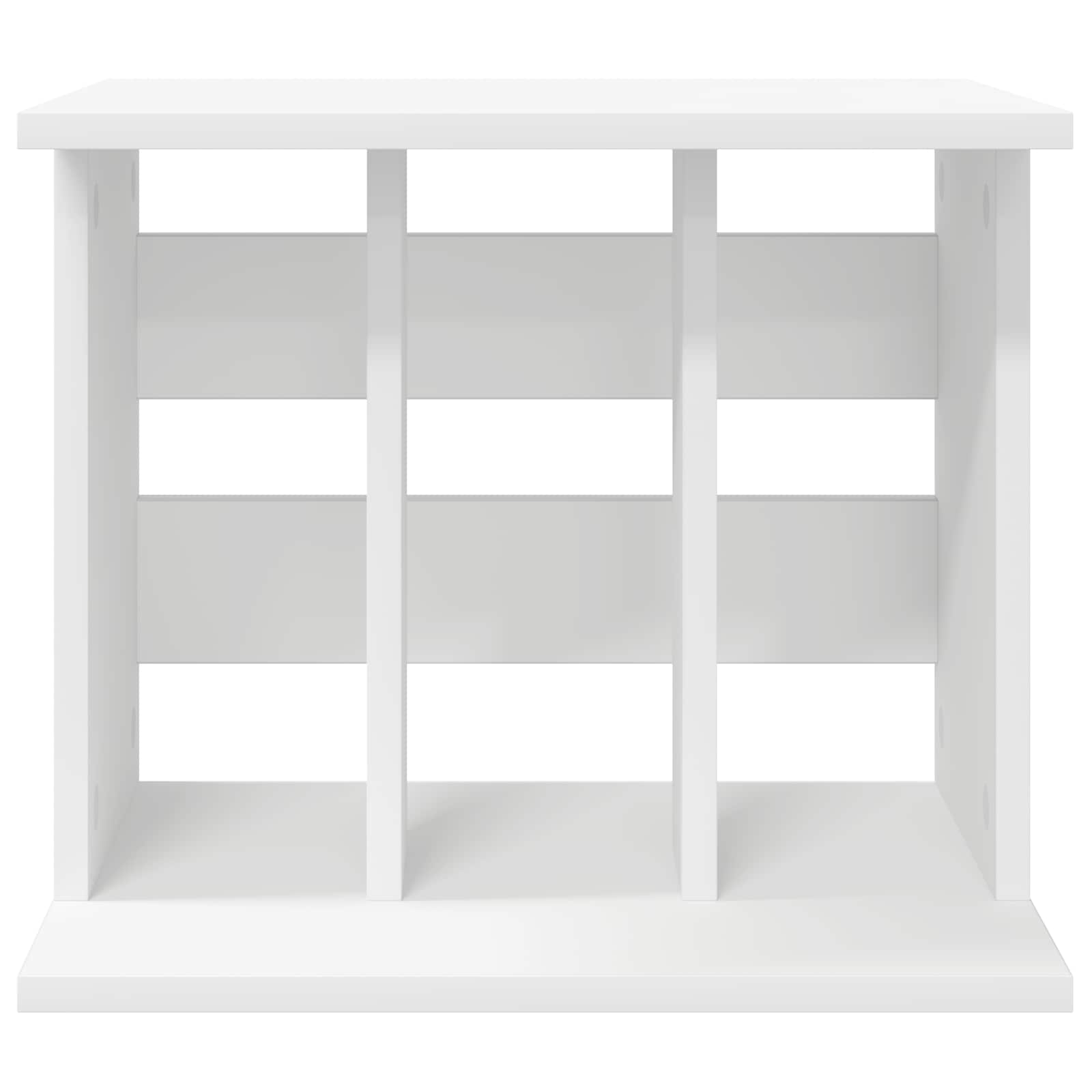 vidaXL Przechowywanie winyli Biały 42 x 33 x 36 cm Drewno inżynieryjne