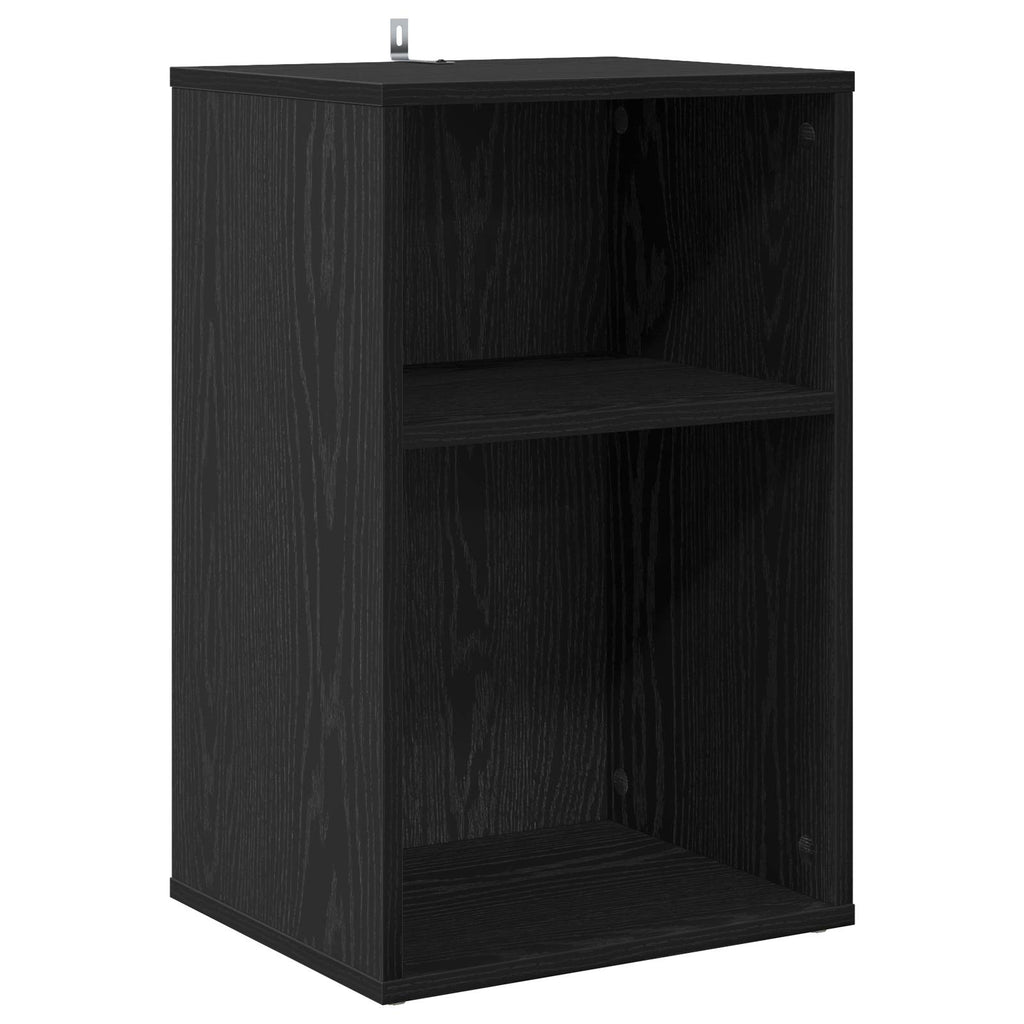 vidaXL Szafka na płyty winylowe Czarny dąb 38 x 33 x 61 cm