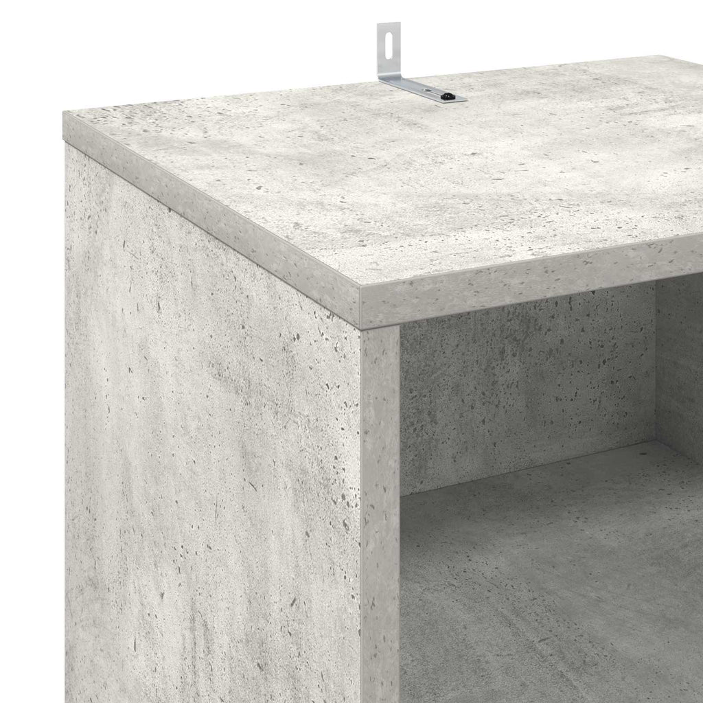 vidaXL Szafka na płyty winylowe Betonowy szary 38 x 33 x 61 cm
