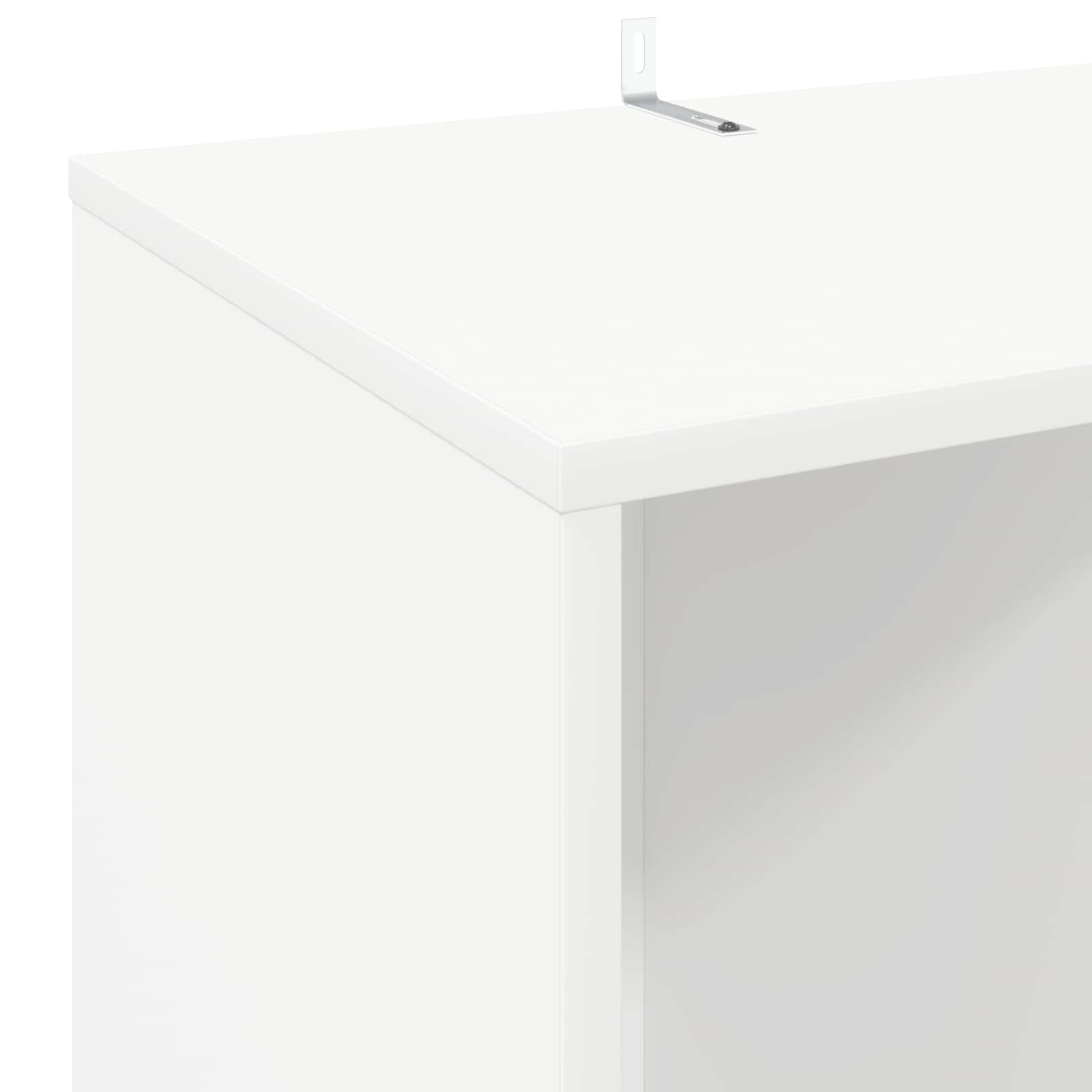vidaXL Szafka na płyty winylowe Biały 44,5 x 36,5 x 74,5 cm