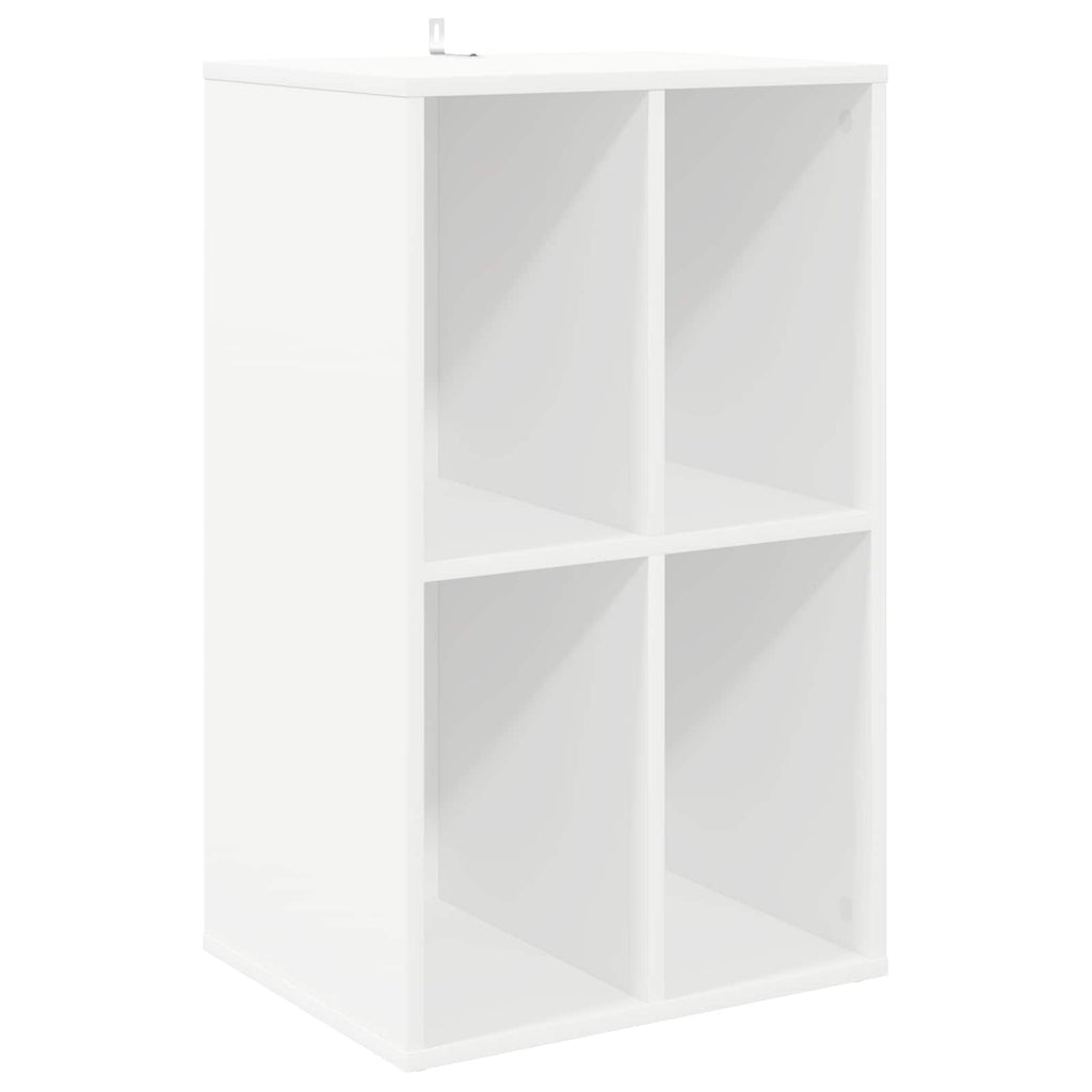 vidaXL Szafka na płyty winylowe Biały 44,5 x 36,5 x 74,5 cm