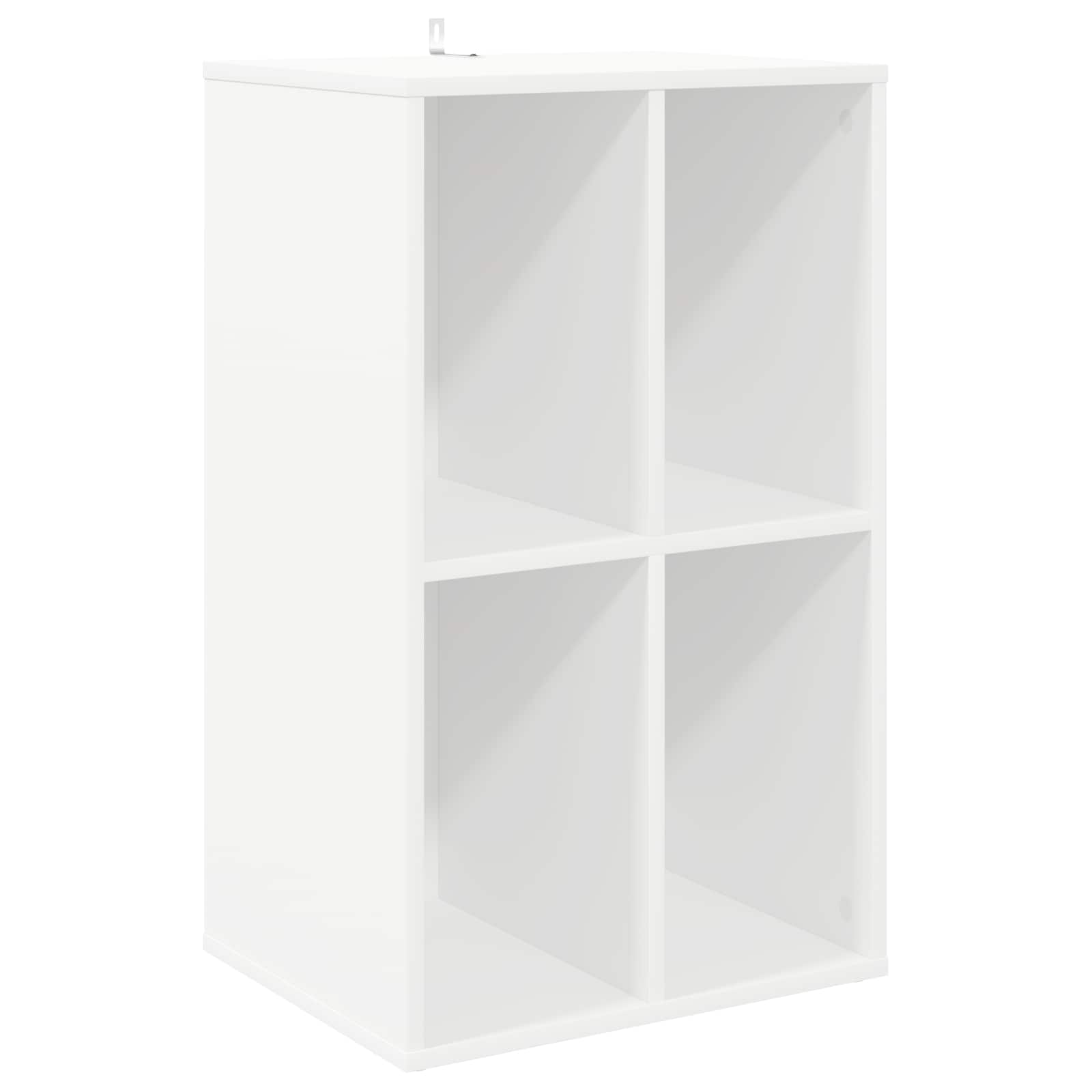 vidaXL Szafka na płyty winylowe Biały 44,5 x 36,5 x 74,5 cm