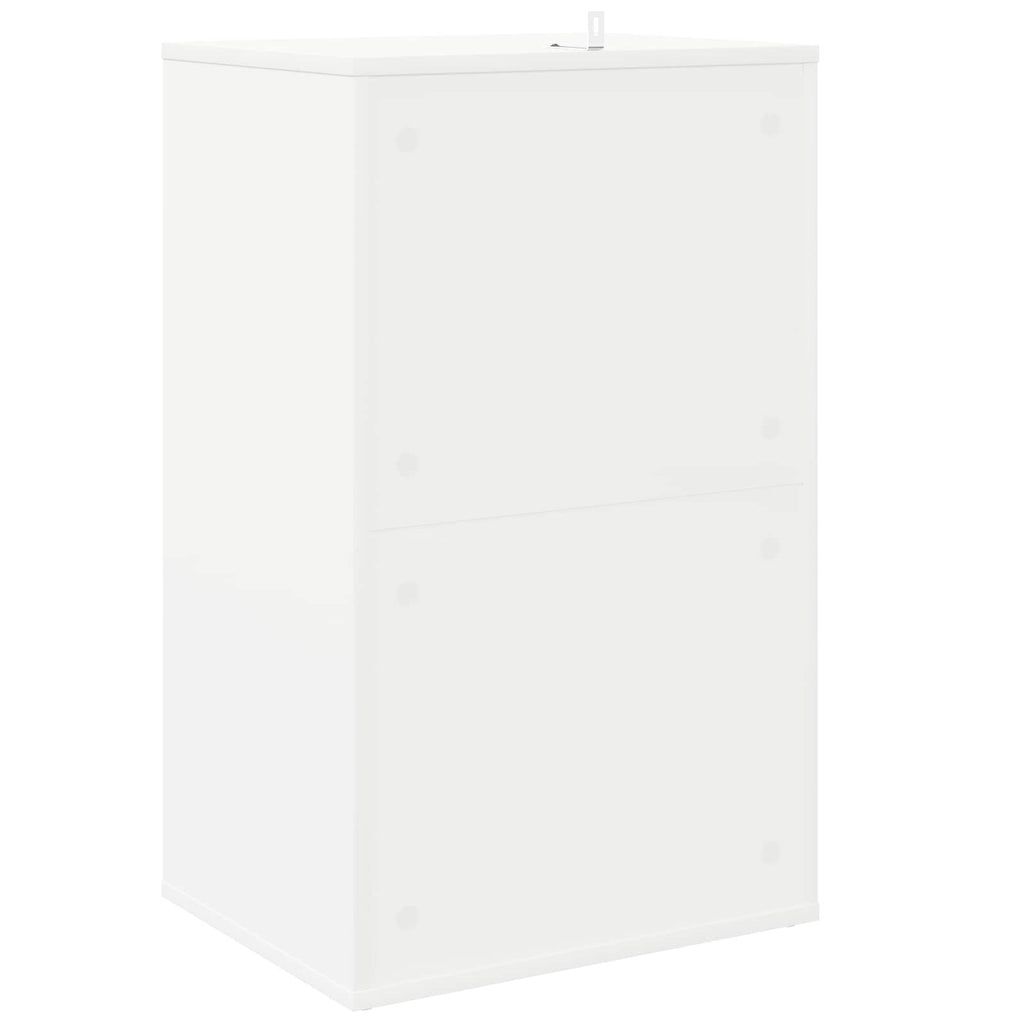 vidaXL Szafka na płyty winylowe Biały 44,5 x 36,5 x 74,5 cm