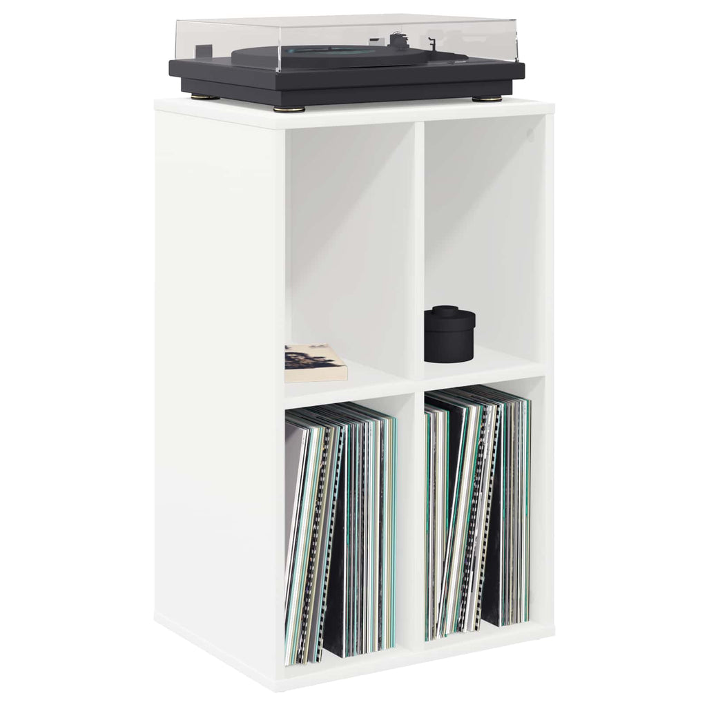 vidaXL Szafka na płyty winylowe Biały 44,5 x 36,5 x 74,5 cm
