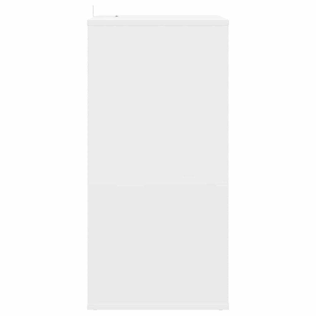 vidaXL Szafka na płyty winylowe Biały 44,5 x 36,5 x 74,5 cm
