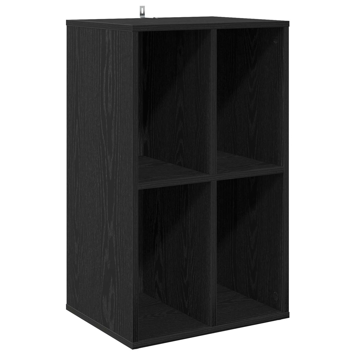 vidaXL Szafka na płyty winylowe Czarny dąb 44,5 x 36,5 x 74,5 cm