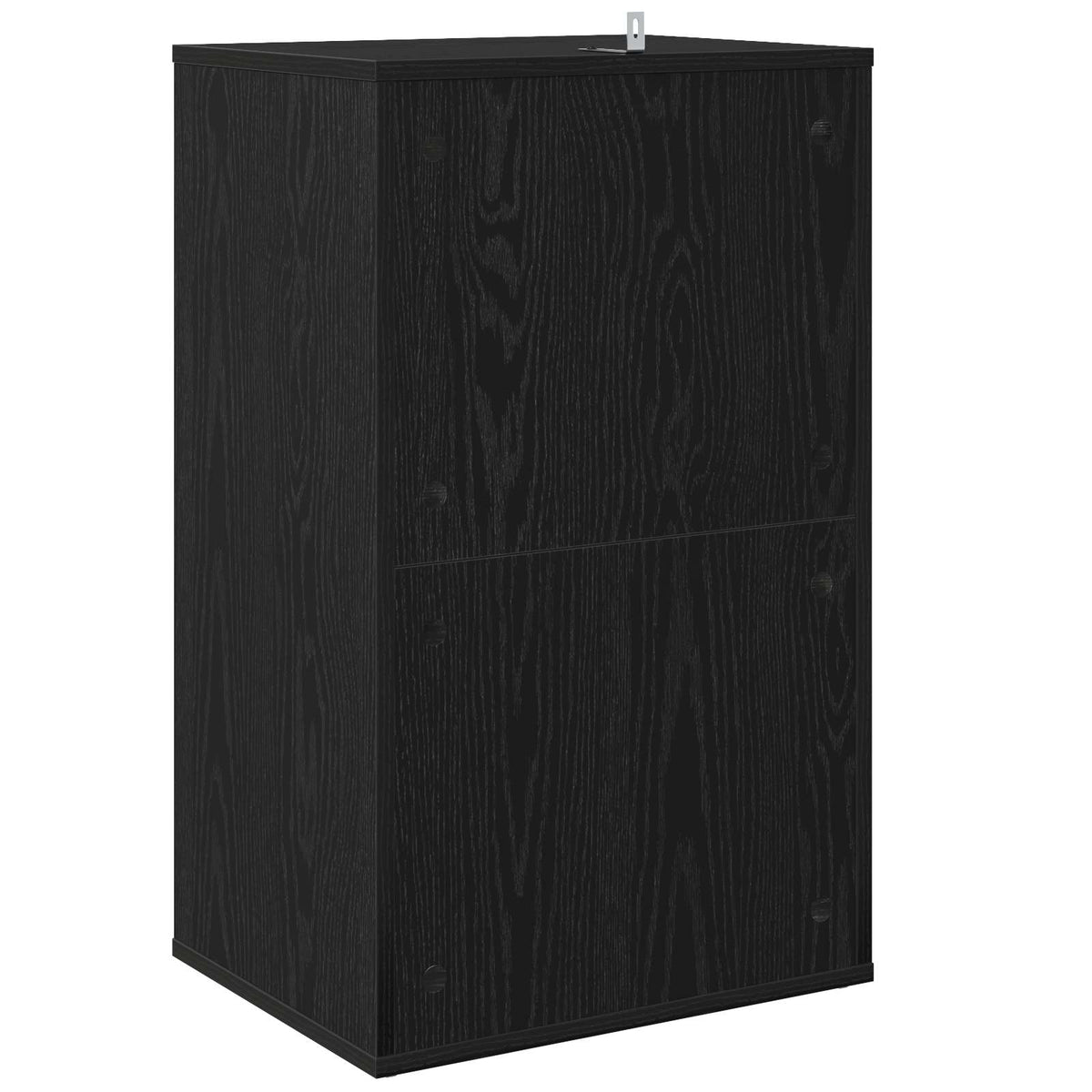 vidaXL Szafka na płyty winylowe Czarny dąb 44,5 x 36,5 x 74,5 cm