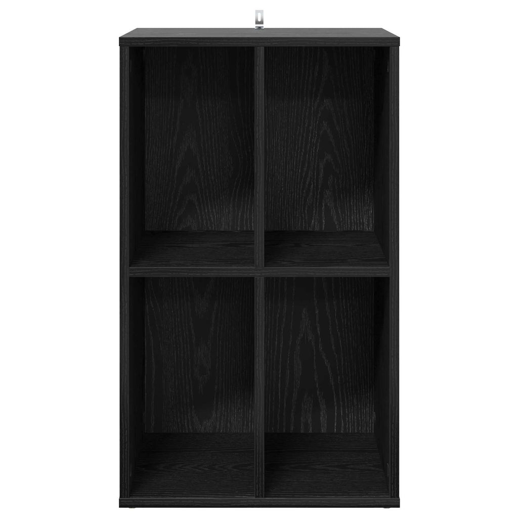 vidaXL Szafka na płyty winylowe Czarny dąb 44,5 x 36,5 x 74,5 cm