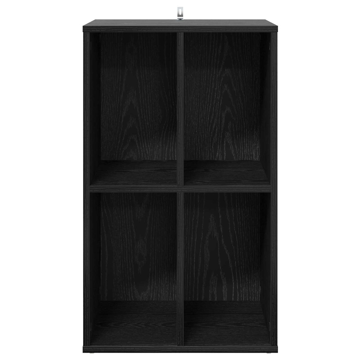 vidaXL Szafka na płyty winylowe Czarny dąb 44,5 x 36,5 x 74,5 cm