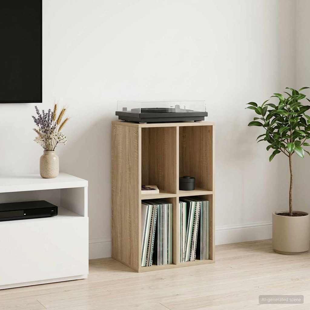 vidaXL Szafka na płyty winylowe dąb Sonoma 44,5 x 36,5 x 74,5 cm