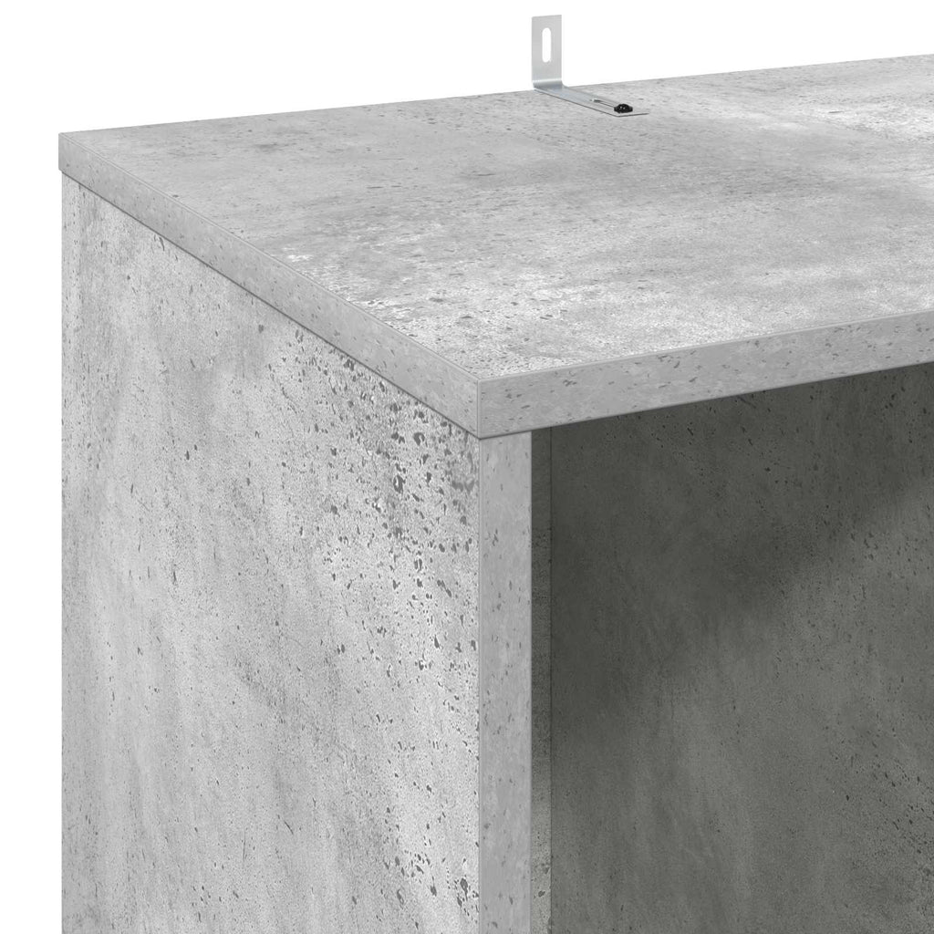 vidaXL Szafka na płyty winylowe Betonowy szary 44,5 x 36,5 x 74,5 cm