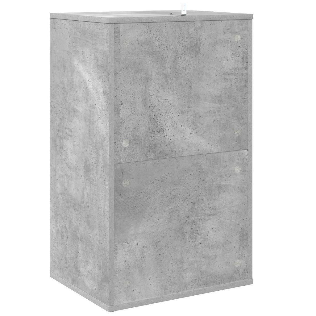 vidaXL Szafka na płyty winylowe Betonowy szary 44,5 x 36,5 x 74,5 cm