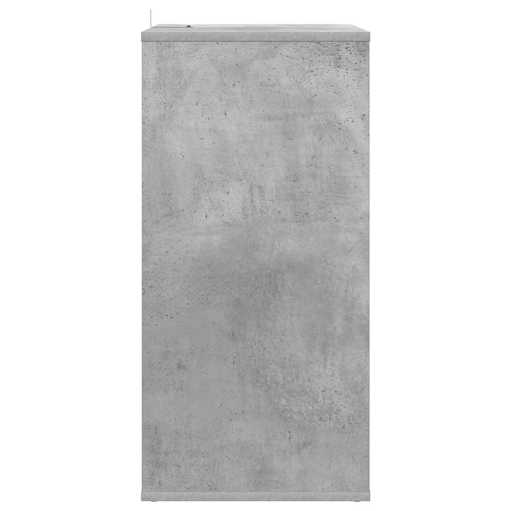 vidaXL Szafka na płyty winylowe Betonowy szary 44,5 x 36,5 x 74,5 cm