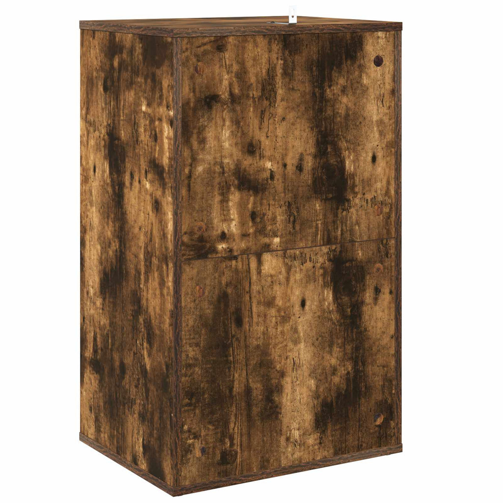 vidaXL Szafka na płyty winylowe Dąb wędzony 44,5 x 36,5 x 74,5 cm