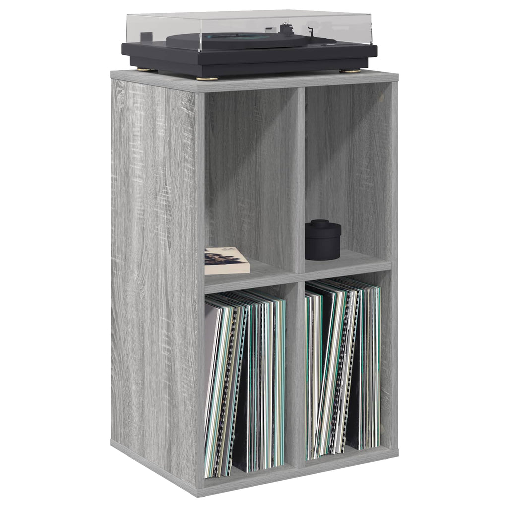 vidaXL Szafka na płyty winylowe Szary Sonoma 44,5 x 36,5 x 74,5 cm