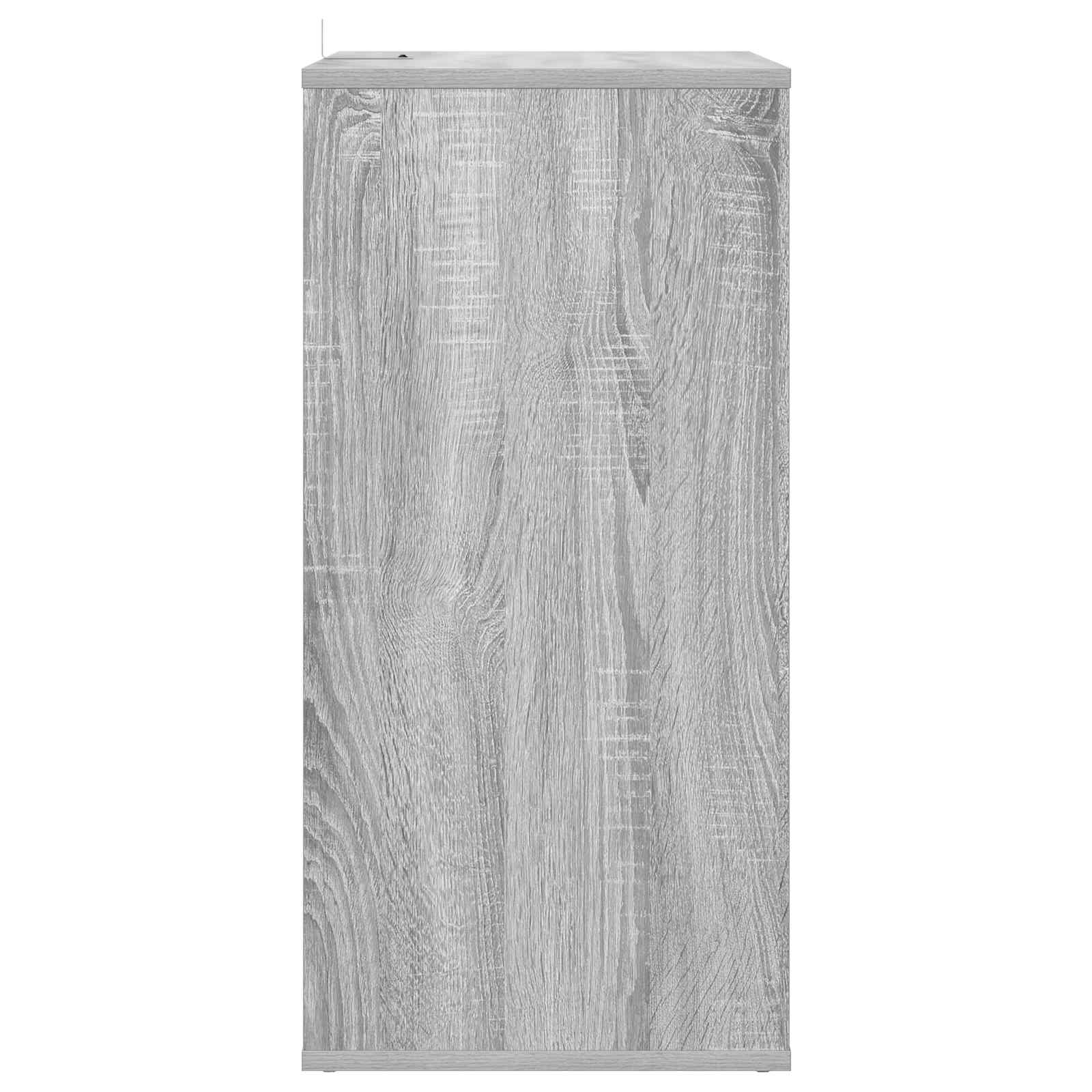 vidaXL Szafka na płyty winylowe Szary Sonoma 44,5 x 36,5 x 74,5 cm
