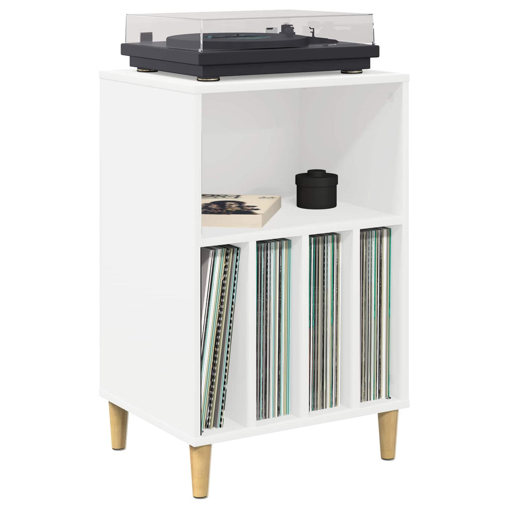 vidaXL Stojak na gramofon Biały 47 x 39,5 x 74,5 cm
