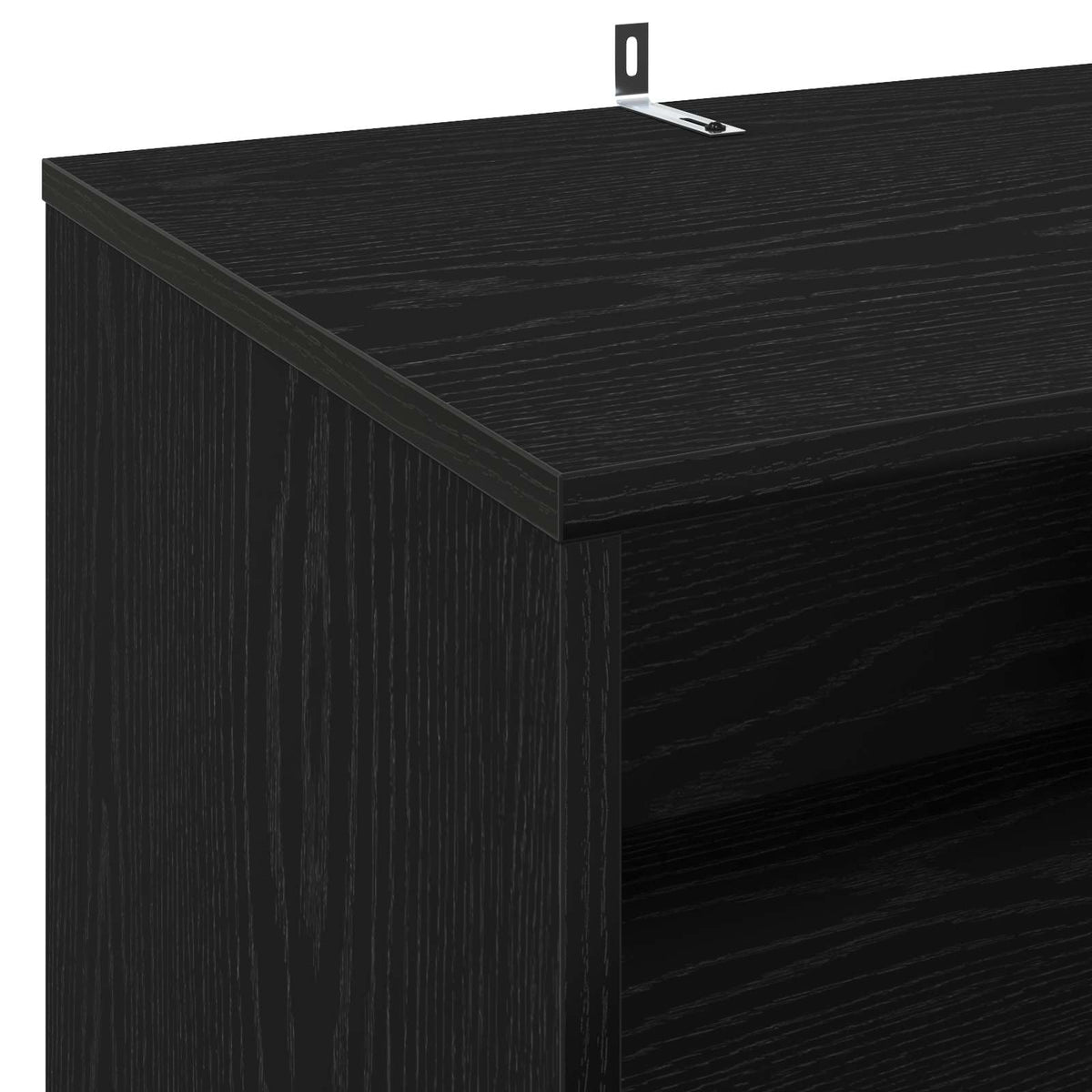 vidaXL Stojak na gramofon Czarny dąb 47 x 39,5 x 74,5 cm