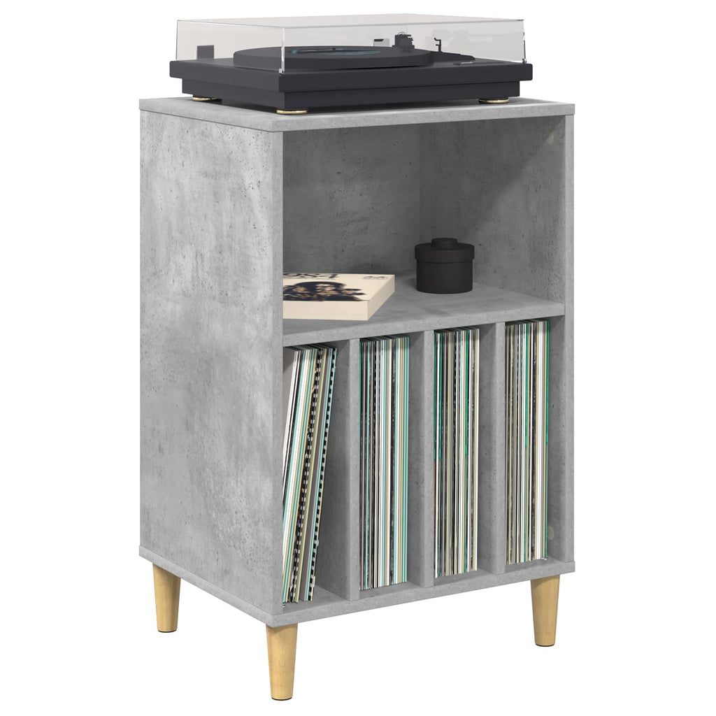 vidaXL Stojak na gramofon Betonowy szary 47 x 39,5 x 74,5 cm